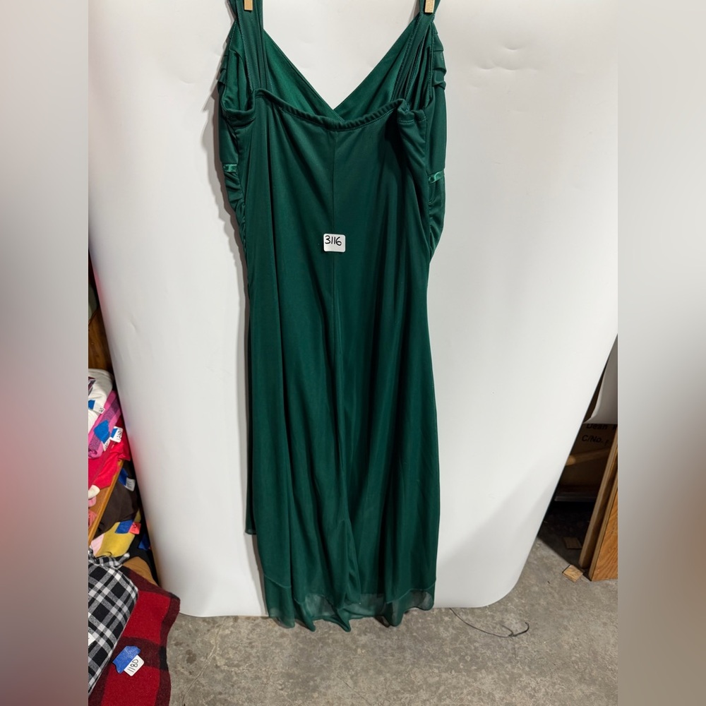 #3116-Ruby Rox Strapless Emerald Dress - image 4